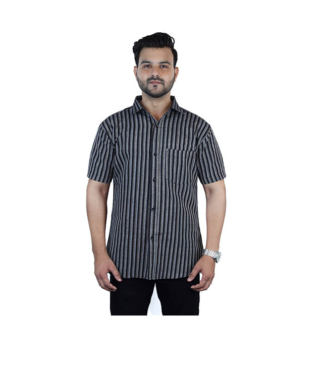 Khadi Cotton Shirt Half Sleeves